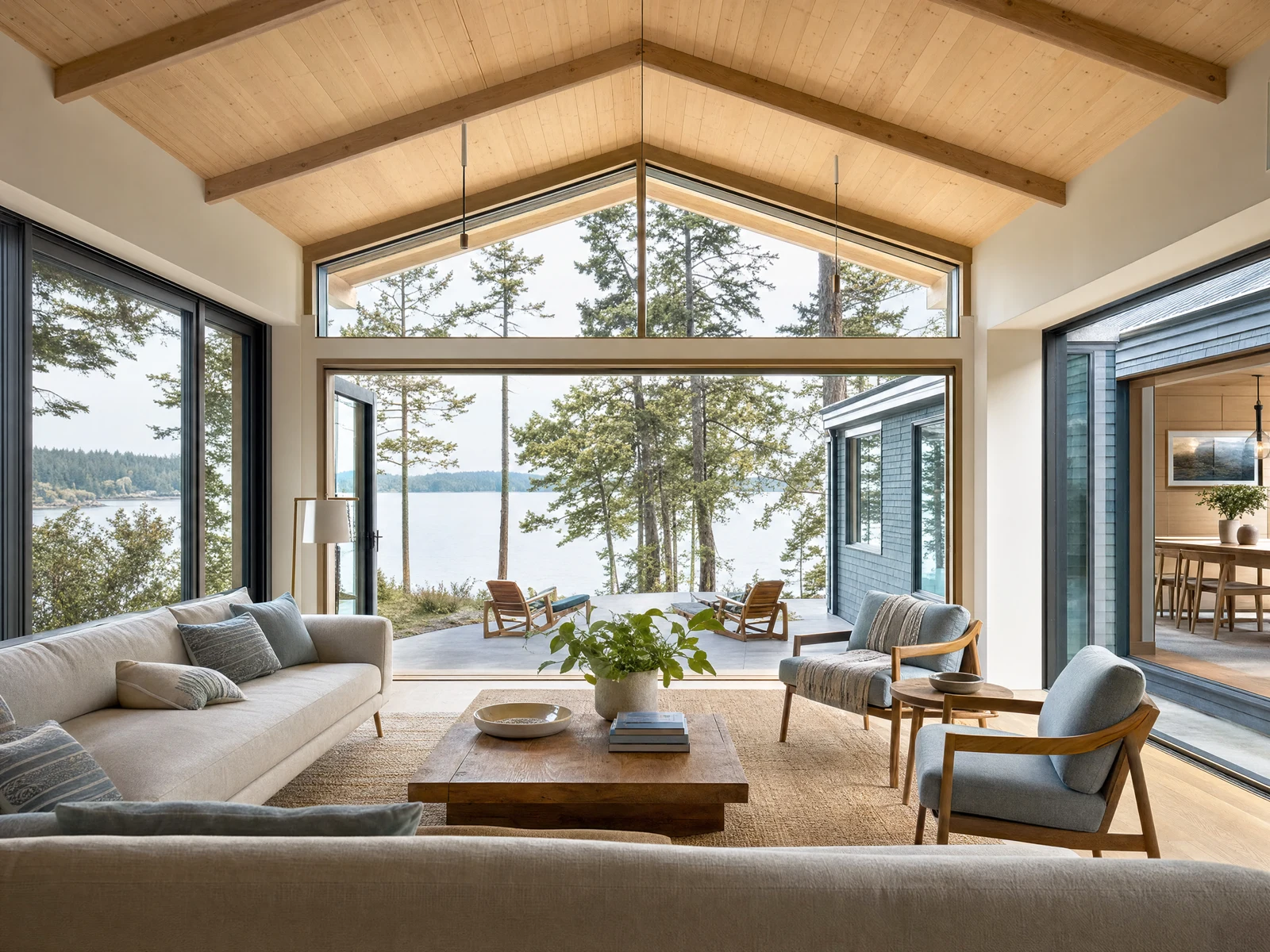 Illustrative concept: Light-filled family addition looking out toward a green garden